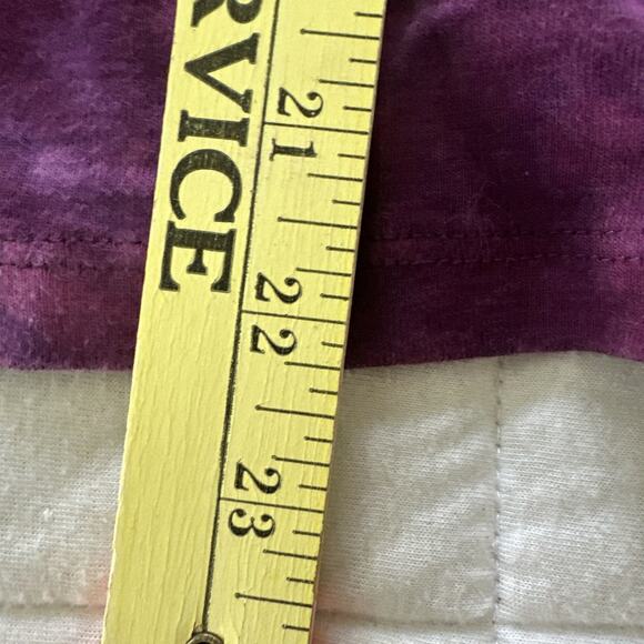 Vintage FASHION BUG Top XL Purple Tie Dye Studded V-Neck Retro Y2K Grunge Goth - Picture 10 of 10